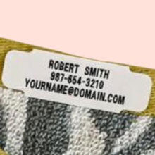3 Line - Iron on Clothing Label
