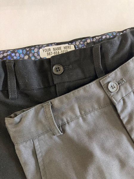 Iron On Label for Pants